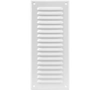 Vent Systems Grille d'aération rectangulaire en métal blanc de 8,5 x 29,84 cm (intérieur) pour salle de bain, maison, bureau, cuisine, 12,5 x 29,5 cm (extérieur)