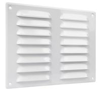 Vent Systems Grille de ventilation blanche - moustiquaire - 260 x 190 mm - Pour les applications de chauffage, de refroidissement et de ventilation - Couvercle d'aération intérieur et extérieur.