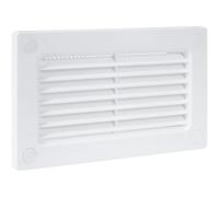 Vent Systems Grille rectangulaire de 120 x 60 mm - Entrée de tuyau droite ou flexible et ventilation de sortie - Système de chauffage HVAC, ventilation des canaux de refroidissement avec grille de