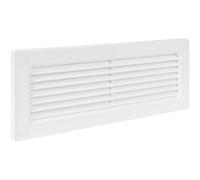 Vent Systems Grille rectangulaire de 204 x 60 mm - Entrée de tuyau droite ou flexible et ventilation de sortie - Système de chauffage HVAC, ventilation des canaux de refroidissement avec grille de