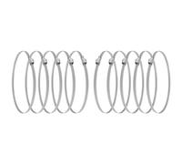 Vent Systems Lot de 10 colliers de serrage réglables en acier galvanisé à engrenage à vis sans fin de 15,2 cm - Collier de serrage pour conduit d'air, automobile - Colliers de serrage à vis sans fin