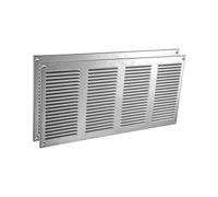 Vent Systems Lot de 2 grilles d'aération galvanisées de 20 x 40 cm avec écran de protection contre les nuisibles intégré pour ventilation de la maison, 200 x 400 mm