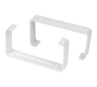 Vent Systems Lot de 2 supports muraux en plastique 110 x 55 mm pour conduits d'aération rectangulaires - Trous pré-percés - Support plat pour conduit d'aération - Chauffage, refroidissement,