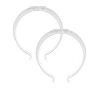 Vent Systems Lot de 2 supports muraux en plastique de 100 mm de diamètre pour conduits de ventilation ronds - Trous pré-percés - Support rond pour conduit d'aération - Chauffage, refroidissement,