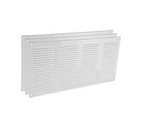 Vent Systems Lot de 3 grilles d'aération en métal blanc de 20 x 40 cm avec écran de protection contre les nuisibles intégré pour ventilation de la maison, 200 x 400 mm