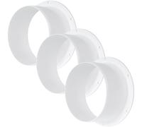 Vent Systems Lot de 3 raccords de conduit de ventilation droits en plastique pour système de ventilation CVC 12,5 cm