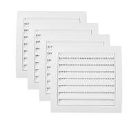 Vent Systems Lot de 4 grilles d'aération blanches de 10,2 cm pour sèche-linge et tuyau d'évacuation de salle de bain, protection à persiennes noires pour empêcher les insectes, les oiseaux et les