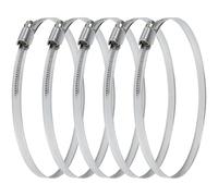 Vent Systems Lot de 5 colliers de serrage réglables de 15,2 cm en acier galvanisé pour conduit d'air, automobile