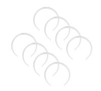 Vent Systems Lot de 8 supports muraux ronds en plastique de 150 mm de diamètre - Trous pré-percés - Support de conduit de ventilation rond - Pour chauffage, refroidissement, climatisation