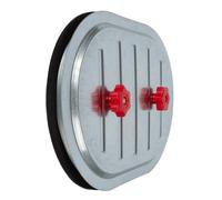 Vent Systems Porte d'accès 30,5 x 20,3 cm en acier galvanisé pour conduit rectangulaire - Trappe de service avec joint d'étanchéité et 2 boutons de verrouillage - Panneau d'accès pour conduits CVC