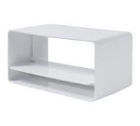 Vent Systems Raccord de conduit rectangulaire 110 x 55 mm avec amortisseur anti-retour, raccord d'admission de tuyau, chauffage, refroidissement, ventilation, adaptateur de conduit pour système CVC