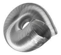 Vent Systems Tuyau flexible rond en aluminium DN 160 mm x 1,5 m Tuyau d'évacuation pour chauffage et refroidissement, climatiseur, sèche-linge, ventilateur d'extraction