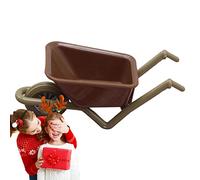 VENTDOUCE Petite brouette Jouet Miniature,Jouet brouette - Miniature Fairy Garden Simulation Ferme Chariot Brouette pour Jardin Terrasse Porche