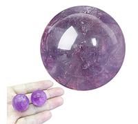 VENTDOUCE Sphère d'améthyste - Boule de Cristal de Pierres précieuses de Chakra,Pierres précieuses Naturelles polies pour la, la décoration de Bureau à Domicile, la Fabrication de Bijoux en