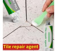 Vente Agent de réparation de marbre de carrelage pâte céramique de sol colle époxy AB colle pour remplir trous et fissures 2pcs ivory white