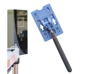 Vente aux enchères de péage sans contact - Porte-carte télescopique en acier inoxydable et ABS, accessoire pratique pour le paiement du parking, extensible pour vous atteindre | Outil utile pour