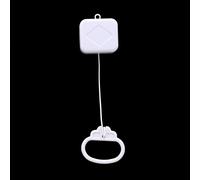 Vente Chaude 1 Pc Tirer Anneau Boîte À Musique Blanc En Plastique Tirer Chaîne Horloge Cordon Boîte À Musique Bébé Infantile Enfants Lit Cloche Hochet Jouet Cadeau