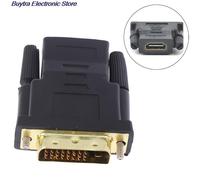 Vente chaude 1pc DVI D 24 + 1 Broches Mâle À Femelle Adaptateur Convertisseur HDTV Câble Interrupteur pour PC PS3 Projecteur HDTV Convertisseur