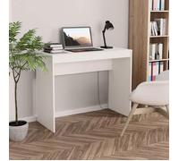 (Vente chaude) - BUREAU Blanc KENNETH - 1 PCS - Table d'écriture Blanc 90x40x72 cm Bois d'ingénierie1509