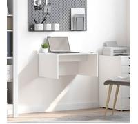(Vente chaude) - BUREAU Blanc KENNETH - 1 PCS - Table d'écriture mural Blanc 60 x 45 x 30 cm Bois d'ingénierie2344