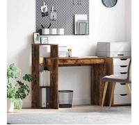 (Vente chaude) - BUREAU Marron KENNETH - 1 PCS - Table d'écriture Chêne fumé 100 x 40 x 90 cm Bois d'ingénierie6026