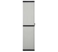 (Vente Chaude)Colonne D'Extérieur CLOUD,Gris, Armoire de rangement de jardin - FAFA-TOP - Meuble de jardin - 3 étagères Gris/noir 68