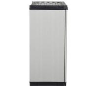 (Vente Chaude)Colonne D'Extérieur CLOUD,Gris, Armoire de rangement de jardin - FAFA-TOP - Meuble de jardin - 1 étagère Gris/noir 68x