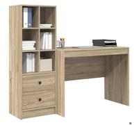 (Vente Chaude)Meuble ordinateur/Bureau PC - CLOUD - Cabinet de Bureau avec tiroir 2 pcs Chêne Sonoma 9082376