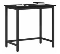 (Vente Chaude)Meuble ordinateur/Bureau PC - CLOUD - Cabinet de Bureau table Chêne noir 100x50x76 5 cm - Bois d'ingénierie et acier 5