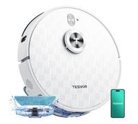 [Vente de liquidation - 95,99 € avec livraison gratuite le lendemain] Aspirateur robot Tesvor S8Pro avec fonction de nettoyage - Robot aspirateur 8000 Pa 3-en-1 aspirateur robot + navigation LiDAR + 2