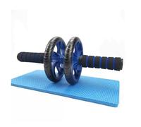 Vente directe d'usine de roues d'exercice abdominal à double roue, équipement d'entraînement des muscles abdominaux, outils de soutien abdominal (bleu)