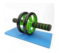 Vente directe d'usine de roues d'exercice abdominal à double roue, équipement d'entraînement des muscles abdominaux, outils de soutien abdominal (vert)