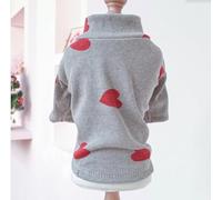 Vente directe d'usine de vêtements pour chiens et chats pour animaux de compagnie, ensemble de maillot de corps en jean cool, vente en gros (maillot de corps sur le thème de l'amour - gris, XL)