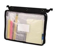 Vente en gros cas de 25 - Advantus extensible en maille Fermeture Éclair Pouch-exanding zippée, Ltr, 33 cm X11-1/5,1 cm, Noir