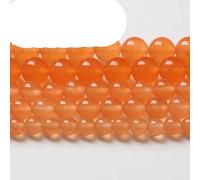 Vente en gros de perles rondes en cristal de verre rouge grenat lisse 15quot; Brin 4 6 8 10 12 mm pour la fabrication de bijoux Bracelet à bricoler soi-même collier-perles orange, 6mm 60pcs perles