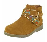 Vente Filles Spot On Bottes Ankle Zippées D'Hiver Avec Détails Floraux H5R072