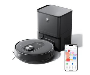 [Vente flash - 176,99 € avec livraison gratuite le lendemain] Aspirateur robot Proscenic Q8 Max avec serpillière et station de vidage automatique, aspiration 5000 Pa, cartographie de la maison par nav