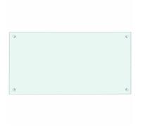 VENTE-FLASH Anti-éclaboussure Dosseret de cuisine/Crédence de cuisine, Blanc 80x40 cm Verre trempé