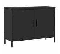 VENTE-FLASH Armoire lavabo de salle de bain - Meuble d'évier/grand espace - noir 80x30x60 cm @2014170
