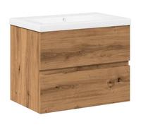 VENTE-FLASH Armoire lavabo - Meuble d'évier/grand espace - avec bassin intégré chêne artisanal @3363176