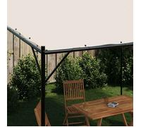 VENTE-FLASH Belvédère blanc 4x4 m 180 g/m² tissu et acier,avec manuel de montage（43012615）VIDAXL
