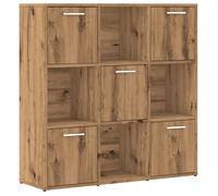 VENTE-FLASH Bibliothèque-Placard à Livres chêne artisanal 90x28x90 cm bois d'ingénierie(742829)ZLH