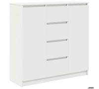 VENTE-FLASH Buffet BAS - avec tiroirs blanc 100,5x35x98,5 cm - bois d'ingénierie(90043328453)VIDAXL