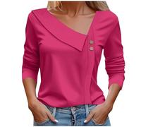 Vente Flash du Jour Et Soldes Chemisier Femme Champetre Blouse Bleu De Travail Haut Printemps Femme Tee+Shirt+Grande+Soeur Tunique Femme Manche Chauve Souris Destockage Vetement Femme