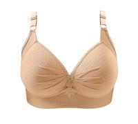 Vente Flash Du Jour Soldes Soutien Gorge Sans Armature Double Allaitement Avec Coque Soutiens-Gorge Classiques Marron Vert D'Eau Sous Vetements De Maternite Respirant Rembourrage Extensions Pour