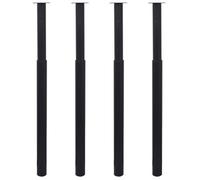 VENTE-FLASH Pieds de table télescopiques 4 pièces Noir 710 Pieds de table télescopiques 4 pièces Noir 710 mm - 1100 mm ( 9636023)