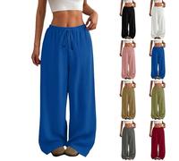 Vente Flash Printemps Pantalon Femme Fluide Noir Jogging Coton Large Chic Et Elegant De Pecheur Thai Coupe Droite Cargo Parachute Pantacourt Sport Été Pants Collant Tete Mort