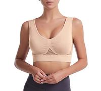 Vente Flash Printemps Soutien Gorge sans Armature XXL Genie Bra Dos Dentelle Brassiere Naissance Bebe Garcon Maternité Allaitement sous Tient Femme Rouge Push Up Rembourrée Adhesif Forte