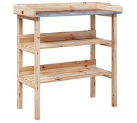VENTE-FLASH Table à plantes - avec étagères 78x38x82,5cm bois de sapin solide(787419)ZLH