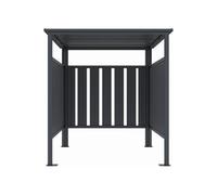 Vente-unique-Abri à vélo Multifonction en Acier galvanisé Gris Anthracite - 3,65 m² - COPERNO